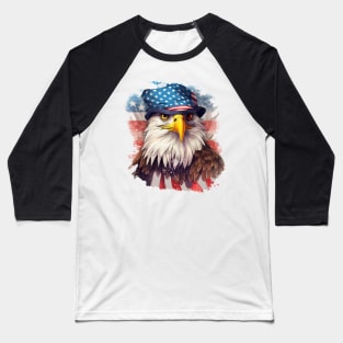 Cool American Eagle Portrait #2 Baseball T-Shirt